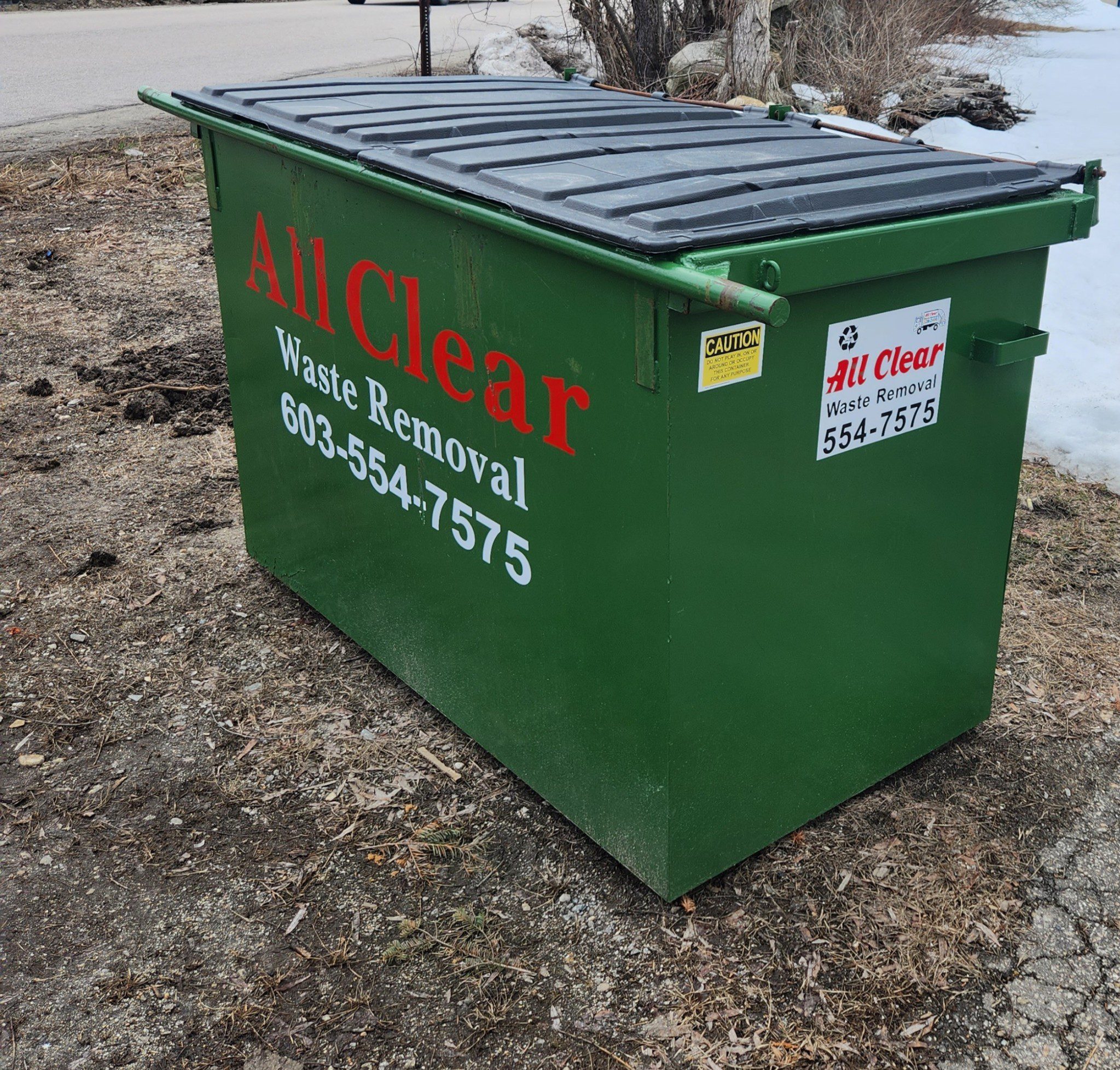 Green dumpster